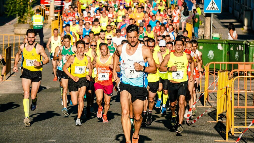 man running marathin