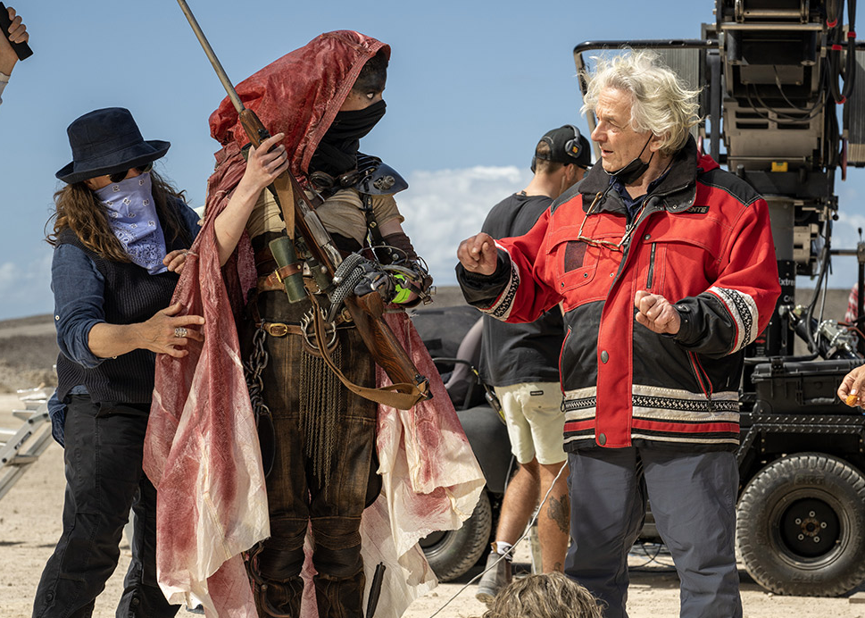 george miller on the set of mad max furiosa