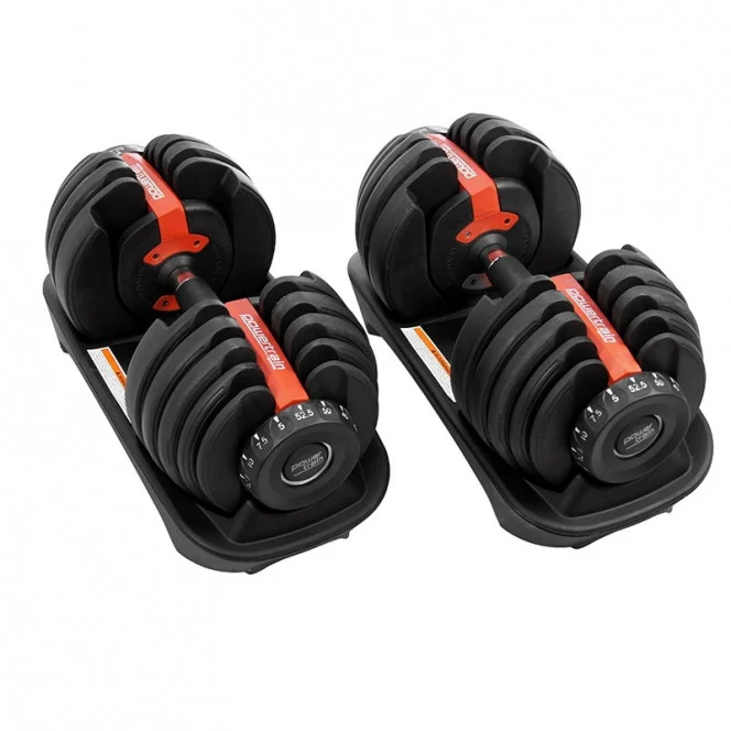 48kg Powertrain Adjustable Dumbbell Home Gym Set 